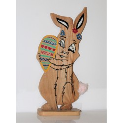 Osterhase aus Eschenholz, 57 cm